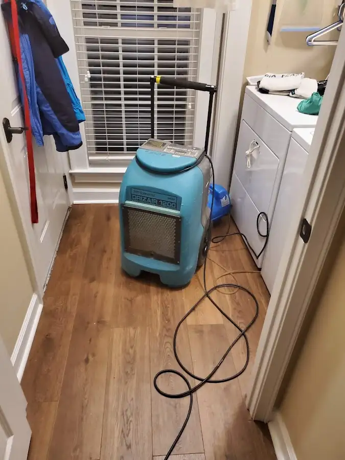 Commercial dehumidifier deployed for Flood Damage Cleanup in Port Chester